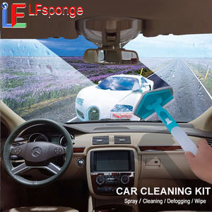 Nouvelles inventions Kit de dépoussiérage de lavage de voiture avec grattoir Outil de nettoyage de pare-brise Auto Intérieur Extérieur éponge magique outil de lavage - Product Image 6