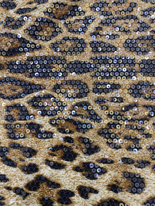 5MM tricoté motif <span class=keywords><strong>léopard</strong></span> Transparent paillettes tissu vêtements accessoires paillettes brodé tissu - Product Image 4