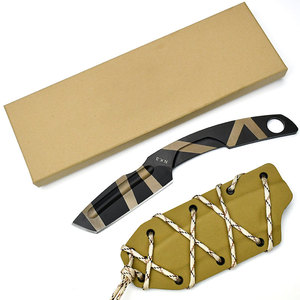 Couteau tactique de survie pliable haut de gamme de style punk, modèle Jungle Hero, avec étui en ABS Kydex, acier 1905 haute dureté - Product Image 5