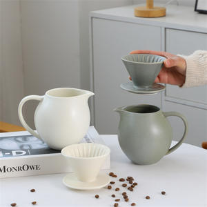 Carafe à café en céramique écologique grande capacité, design rétro, idéale pour les filtres à café goutte à goutte – Meilleure vente - Product Image 4
