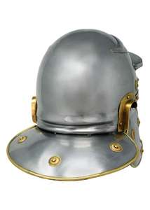 Casco Metálico Plateado/Dorado de Inspiración Romana con Cresta Tradicional, Adorno Decorativo para la Cabeza para Actuaciones Escénicas y Decoraciones Temáticas - Product Image 3