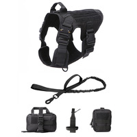 Gilet tactique multifonctionnel en nylon et polyester, anti-évasion, respectueux de l'environnement, avec sangle de poitrine pour chiens de taille moyenne/grande, directement de l'usine