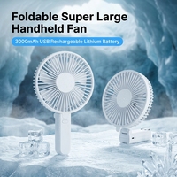 Ventilateur portable pliable avec logo personnalisé, vente en gros, ventilateurs électriques portables DC, ventilateur de table portable