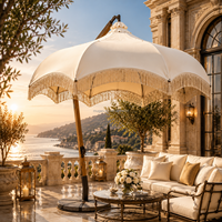 Parasol de jardin suspendu élégant de 3 m, de qualité commerciale, moderne et minimaliste, haut de gamme, pour restaurant, bord de piscine, salle de sport, parc