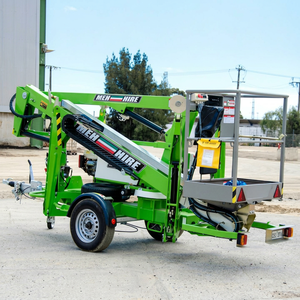 Nueva Plataforma Elevadora Hidráulica Articulada de 14.2m (50 pies) para Venta al por Mayor, Montada en Remolque, Tipo Cesta Elevadora - Product Image 1