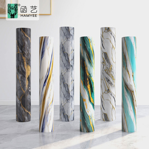 Vinyle noir peler et <span class=keywords><strong>coller</strong></span> marbre motif papier peint salon TV fond marbre feuille mur chambre moderne doré papier peint - Product Image 1