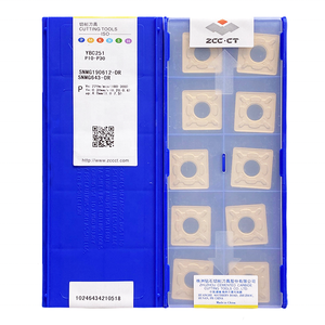 ZCC CT SNMG YBC251 sisipan karbida SNMG190612-<span class=keywords><strong>DR</strong></span> alat pembalik CNC, ujung karbida bagian pembalik mesin Cnc - Product Image 1
