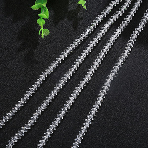 Perles en cristal en vrac, forme losange plate 6x4mm, style UFO, perles en verre pour la fabrication de bijoux DIY, fournitures de tissage manuel, vente en gros - Product Image 2