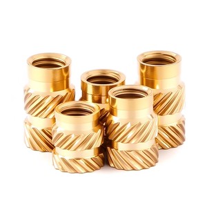 Inserts filetés en laiton à fusion à chaud M3 M4 <span class=keywords><strong>M5</strong></span>, écrous filetés à rainures, inserts encastrés - Product Image 1