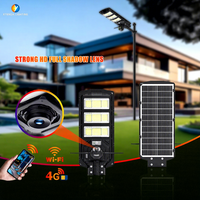 Lampu Jalan Tenaga Surya All-in-One 300W Laris Manis Dengan Kamera, Lumen Tinggi, Tahan Air, Kontrol Jarak Jauh, Timer, Rekam