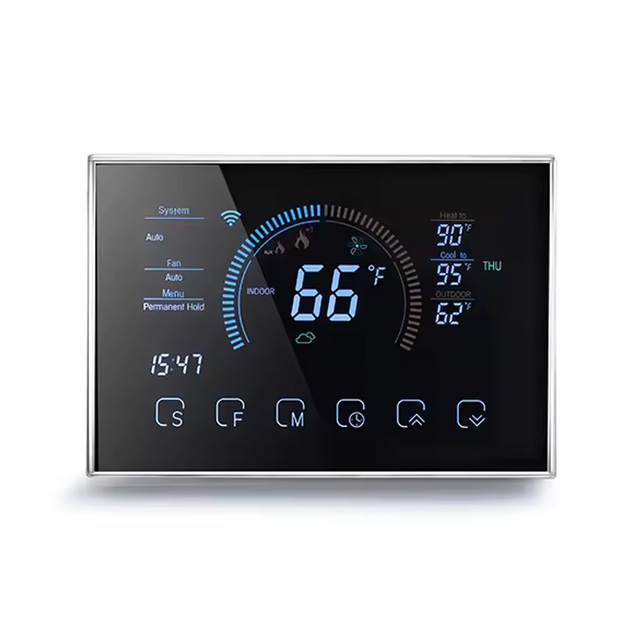 Smart 24V WIFI Large Screen Thermostat for Floor Heating Home Temperature Controller for Switch Cooling Heating
