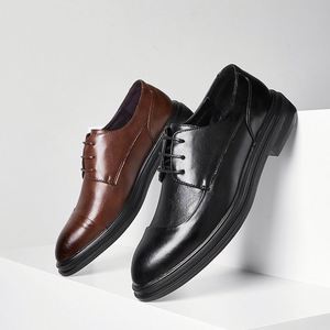 Chaussures d'affaires pour hommes en cuir, décontractées, durables, confortables, respirantes, flexibles, pour la marche quotidienne en extérieur - Product Image 4