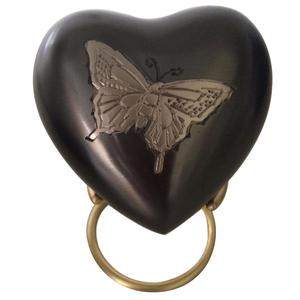 Best Selling High Quality Metallic Heart Shaped Small Keepsakes Cremation Urn For Human Ashes/<b>Funeral</b> <b>Supplies</b> - Product Image 1