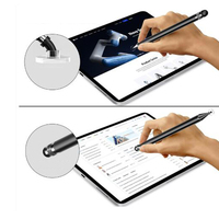 Bolígrafo Metálico 2 en 1 con Logotipo NM-027, Punta de 1.0 mm, Tinta Negra, Compatible con Pantallas Táctiles de iPhone/iPad/Tabletas Android, Bolígrafo Promocional con Láser