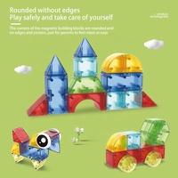 Regalos Novedosos para Niños 2026, Cubo Magnético Mágico 3D, Juego de Rompecabezas Educativo, Bloques de Construcción Magnéticos con Luz Deslumbrante para Niños