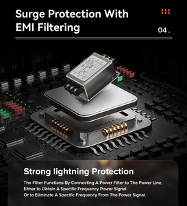 Onduleur solaire <span class=keywords><strong>hybride</strong></span> 4000W avec protection contre les surtensions SPD, stockage hors réseau MPPT 24V, haute efficacité, protection contre la foudre - Product Image 4