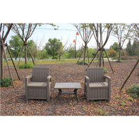Ensembles de chaises de jardin détachables, siège de rangement extérieur, meubles d'extérieur pour porche