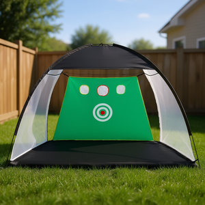 Filet d'entraînement de golf D0100HADNLV 10x7 pieds, système d'entraînement intérieur/extérieur avec cible et tapis pour utilisation à domicile ou dans la cour. - Product Image 2