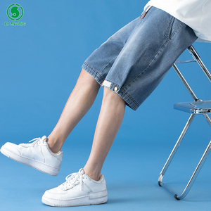 Shorts en jean d'été pour hommes, style hip-hop minimaliste de Hong Kong, polyvalents, noirs, streetwear décontracté - Product Image 2