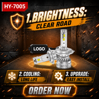 Nouveau phare universel pour voiture 9005/9006/9012/H1/H3/H7/H8/H11/880/H4/H13/9004/9007 27W 3000LM 6000K LED 12V IP68 étanche