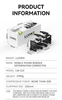 Machine de réparation de cadre de téléphone portable Luowei Lw-314 pour la correction de la déformation du cadre d'iPhone