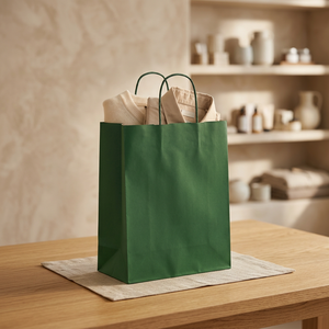 Bolsas de Papel Kraft con Asas Personalizables en Color, Ideales para Celebraciones Festivas y Empaque de Pequeños Regalos - Product Image 3
