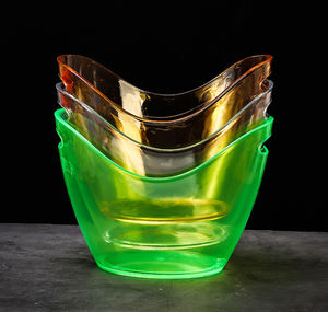 Service de moulage par injection plastique sur mesure, seau à glace en acrylique pour la maison, seau à granulés de glace, seau pour boissons fraîches - Product Image 2