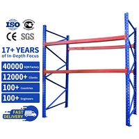 Système de rayonnage de stockage d'entrepôt à forte capacité, personnalisé, 2 à 10 niveaux, 500 à 3000 kg/niveau, pour palettes, vente en gros