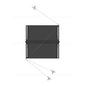 Vitrine rotative verrouillable en verre, double face, sur pied, pour figurines, jouets, magasin et vitrine de montres de luxe - Product Image 4