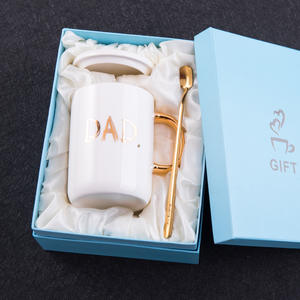 Tasse à café personnalisée, de luxe, en céramique, pour la journée des pères, idée cadeaux pour maman et papa - Product Image 2