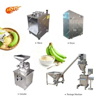 Machine de séchage de plantain de vente directe d'usine ligne de production automatique de farine de banane broyeur de poudre de plantain