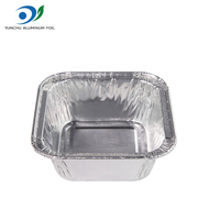 45ml Mini Carré Pudding Feuille Tin Cup Oeuf Tarte Plateau De Cuisson Jetable Feuille D'aluminium Gâteau Moule pour Four