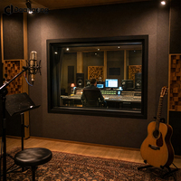 Aislamiento Acústico para Ventanas, Ventana de Observación Acústica para Estudio de Grabación con Paneles de Triple Vidrio y Sellado