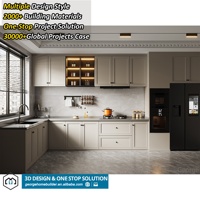 Meubles de cuisine en bois massif de style américain, armoires de cuisine sur mesure, design de meubles de cuisine, plan de travail en granit pour appartement, prix d'usine