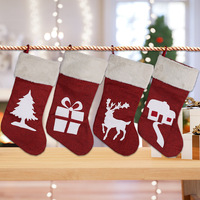 Nouvelles chaussettes de Noël, sacs cadeaux, décorations de Noël, pendentifs de Noël, ornements pour arbre de Noël, sacs de bonbons