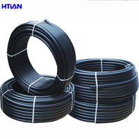 Tuyau en PEHD HTIAN PE100 SDR11 PN16 DN50-315mm pour transmission d'eau longue distance, durée de vie de 50 ans