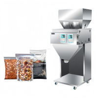Machine de remplissage semi-automatique double tête personnalisable pour sachets de poudre de céréales, de thé, de granulés et de graines, pour 0,1-5000g, vente en gros