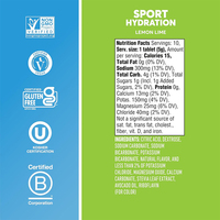 Comprimés effervescents d'électrolytes hydratants sans sucre naturel en gros, saveur citron et lime, certifiés Halal, nutrition sportive