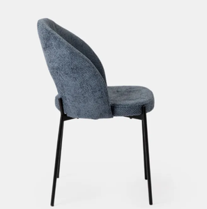 Cojín de esponja de alta densidad, sillas Trattoria, silla de comedor de cocina tapizada con patas de Metal negro para juego de mesa de comedor - Product Image 3