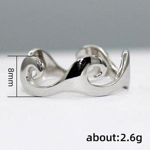 Anillo Moderno de Acero Inoxidable F1452, Joyería de Moda Unisex, Regalo, Diseño Sencillo, Forma Única - Product Image 4