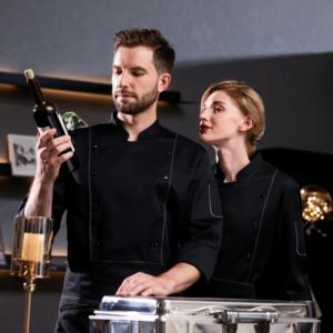 Bar Cocina Mujer Chaqueta Cocinero Uniforme Restaurante Diseño Hotel Motel Restaurante Chef Uniforme Hotel - Product Image 2