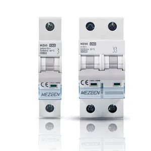 MEZEEN 1P MCB With Indicator Miniature Circuit Breaker MCB C65 AC 230V/415V MCB Miniature Circuit Breaker