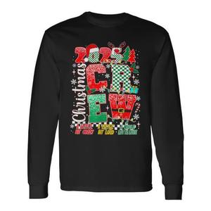 Camiseta de Manga Larga Navideña 2025, Sudadera con Cuello Redondo y Diseño Navideño a Juego - Product Image 1
