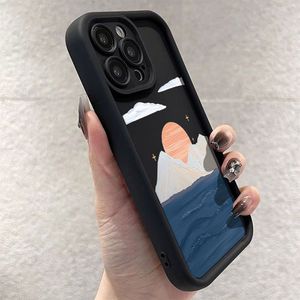 Coque <span class=keywords><strong>de</strong></span> téléphone tendance <span class=keywords><strong>Coucher</strong></span> <span class=keywords><strong>de</strong></span> <span class=keywords><strong>soleil</strong></span> <span class=keywords><strong>sur</strong></span> <span class=keywords><strong>la</strong></span> <span class=keywords><strong>mer</strong></span> pour iPhone 16 15 Pro Max 14 13 12, couleur bonbon, givrée, accessoires mobiles, coque arrière - Product Image 4