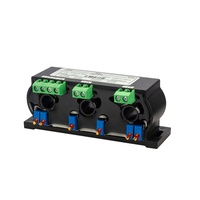 Sensor arus tiga fase, pabrik pemancar transduser arus AC 1A 5A 10A 20A 50A 100A / DC 4 20mA 10V 5V RS485 Hall