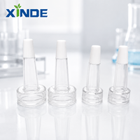 Tube à médicaments en PVC XINDE 20 mm avec bouchon souple sérigraphié, compte-gouttes transparent en plastique pour laboratoire