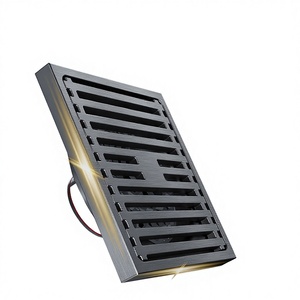 OEM Stainless Steel Modern Simple Gunmetal Gray Floor Drain Large Flow Insect-proof Odor-proof Bathroom Shower Room Toilet - Product Image 2