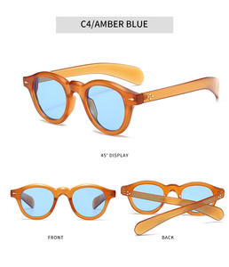 Оптовая Продажа с фабрики, Персонализированные Солнцезащитные очки с УФ-400 оттенками, модные пластиковые солнцезащитные очки, цветные солнцезащитные очки из поликарбоната, в форме лица с бриллиантами - Product Image 5