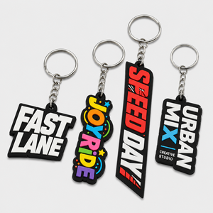 Porte-clés en PVC souple 2D/3D personnalisés certifiés par l'usine, cadeaux promotionnels, porte-clés en silicone PVC personnalisés en caoutchouc - Product Image 1