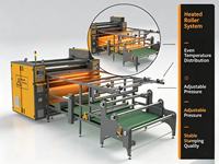 Nouvelle machine de transfert thermique par sublimation automatique à rouleaux pour textiles en polyester de grande largeur avec garantie d'un an et 220V